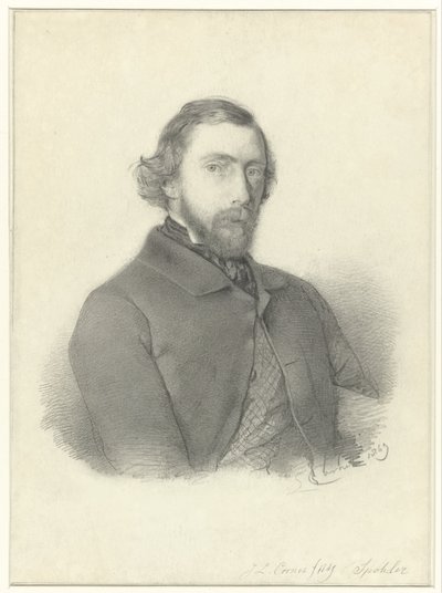 Portrait du peintre Jan Jacob Spöhler par Jacobus Ludovicus Cornet - Jacobus Ludovicus Cornet